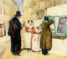 Prometido elige pendientes para su prometida